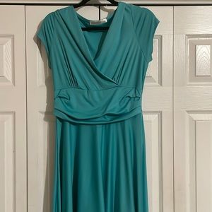 Koh Koh Women’s Cap Short Sleeve V-Neck Flowy Cocktail Gown.